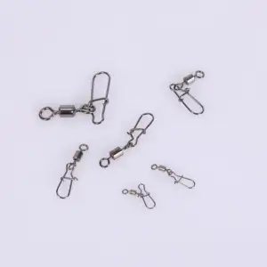 SJ Customizable Stainless Steel Rolling Swivel Rust-Proof Snaps For Sea Water Fishing Nice Swivel Snap Hook