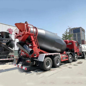 รถผสมคอนกรีต SHACMAN สีแดง 8x4 ถังบรรจุปูนซีเมนต์ 12 ลูกบาศก์เมตร รถบรรทุกสำหรับงานก่อสร้างหนัก - Product Image 3