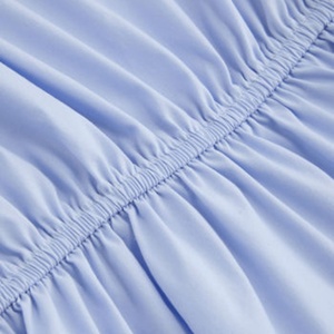 Camisa y blusa informal de manga larga para mujer 100% algodón azul claro transpirable a la moda de verano personalizada - Product Image 6