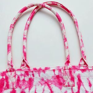 Wholesale Custom Logo grocery bag Oversized Large Capacity Tie Dye <b>Canvas</b> <b>Tote</b> Bag Reusable Shopping Bag - Product Image 4