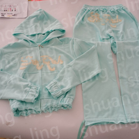 Ensemble de survêtement 2 pièces pour femme : sweat à capuche brodé effet vieilli et short, qualité supérieure, personnalisé