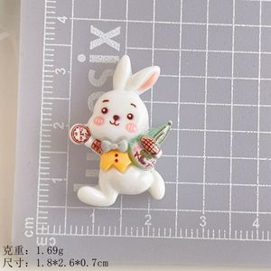 Sleepwalking Alice Rabbit Diy fundas de teléfono de resina hebilla de zapato horquilla accesorios de resina llavero para Decoración - Product Image 4