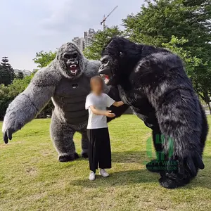 Kiralama için parti şişme kostüm için çocuk karikatür maskot kostümü için en çok satan şişme Gorilla