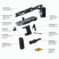 Funbuild Military MOC-227865 Kriss Vector Blocs de Construction Modèle de Pistolet Mitrailleur DIY Jouets en Briques Arme à Tirer