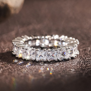 Anello con design geometrico a forma di cuore marquise, stile semplice, per donna - Product Image 5