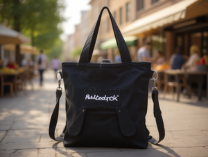 Borsa a tracolla in tela Borsa da shopping con chiusura a cerniera in tinta unita Borsa da donna per tutte le stagioni M123015 - Product Image 2