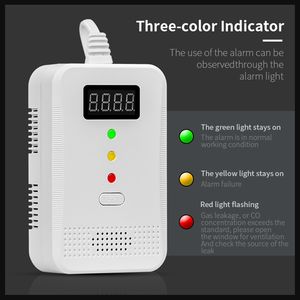 บทนํา: Summering ไฟ <span class=keywords><strong>AC</strong></span> 90-250V จอแสดงผล LCD เครื่องตรวจจับก๊าซ LPG สารรั่วเซ็นเซอร์ก๊าซอิสระนาฬิกาปลุก 6 ใน 1 เครื่องตรวจจับก๊าซ - Product Image 6