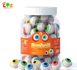 Caramelos de goma frutales Earth con relleno de jugo, variedad de sandía con ojos 3D, 330g, venta al por mayor a granel - Product Image 1