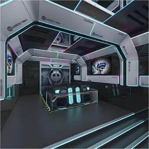 没入型3Dネイキッドレール屋内オービットシネマテーマパークモーションシミュレーションカーアークスクリーン無料メガネ付き - Product Image 2