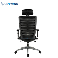 Meilleure chaise de bureau moderne à dossier haut Boss Executive Chaise élévatrice en maille Norme BIFMA avec appui-tête Caractéristiques ergonomiques et de massage