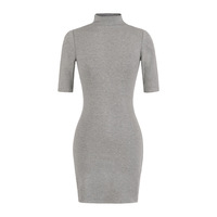 Robe moulante Pure Wind à col montant, nouvelle collection printemps 2026, en cachemire, silhouette crayon, taille empire, sans manches, extensible, couleur unie, très tendance
