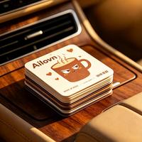 AILOVN Désodorisant de voiture moderne en papier de coton personnalisé, parfum longue durée, forme personnalisée, logo sur mesure - Vente en gros 80x80mm