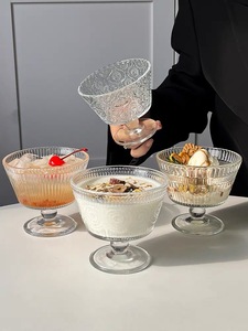 Bữa ăn sáng ly, món tráng miệng ly Set of12, 9oz Kính Kem Sundae ly thủy tinh món tráng miệng bát kem cốc sữa - Product Image 2