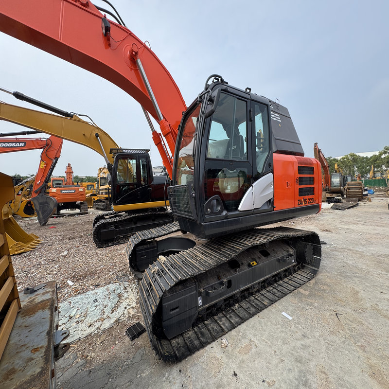 Used Hitachi ZX220LC Excavator 22 Ton Crawler Digger Cab AC Quick