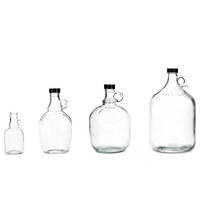 NEWRAY Usine Vente en Gros 1 litre 2L Verre Ambré Growler California Brewing Pichet Verre Bière Bouteille d'Eau pour Vin Fait Maison Cidre