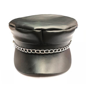 Chapeau d'officier d'uniforme Chapeau d'officier de <span class=keywords><strong>la</strong></span> <span class=keywords><strong>marine</strong></span> royale britannique Casquette de capitaine de <span class=keywords><strong>la</strong></span> <span class=keywords><strong>marine</strong></span> Casquette en cuir Couronne de <span class=keywords><strong>la</strong></span> reine - Product Image 2