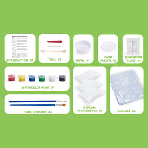 批发工艺品绘画石膏模具Diy盆栽石膏玩具迷你3D玩具儿童绘画 - Product Image 5