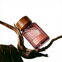 Bouteille diffuseur de parfum personnalisée avec logo, en verre vide, avec couvercle en bambou, pour la maison, vente en gros