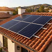 Système de montage solaire sans rail pour toiture en tuiles, installation facile, anodisé