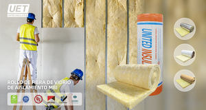 Rouleaux d'isolation en fibre <span class=keywords><strong>de</strong></span> <span class=keywords><strong>verre</strong></span> avec feuille métallique pour toiture <span class=keywords><strong>120mm</strong></span> 140mm 160mm, isolation en <span class=keywords><strong>laine</strong></span> <span class=keywords><strong>de</strong></span> <span class=keywords><strong>verre</strong></span>, rouleau/couverture pour murs et plafonds - Product Image 6