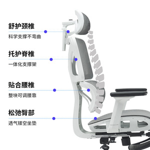 MingLong Ergonomic Office <b>Chair</b> 60cm Backrest Height Reclining Breathable Mesh Executive <b>Chair</b> - Product Image 3