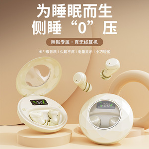 Audífonos Inalámbricos Exclusivos para Dormir, Bluetooth 5.0, Diseño Intrauditivo para Dormir de Lado, con Indicador de Batería - Product Image 1
