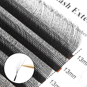 XIUSUZAKI Custom Private Label Premade Fan Clover Volume C D Curl Slant Flying <strong>Fox</strong> <strong>Eyelash</strong> <strong>Extension</strong> Slant 5D W Lash <strong>Extension</strong>