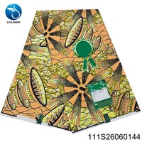 Tissu Dobby Imprimé Wax Africain Écologique pour Vêtements, Robes, Pagnes, Textiles de Maison, Garçons, Nouveau Design Batik 2026, 6 Yards