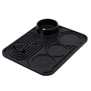 OEM ODM Food Grade Silicone Anti-Slip Heat-Resistant Waterproof Rectangle Minimalist Design Coffee Machine Accessories <b>Mat</b> - Product Image 5