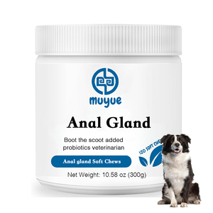 Friandises à mâcher pour les glandes anales Glandex pour chiens avec enzymes digestives et vitamines - Absorption rapide - Complément alimentaire sûr - Product Image 1