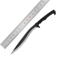 Couteau de survie tactique personnalisable DIY OEM, manche en bois, acier inoxydable, lame droite