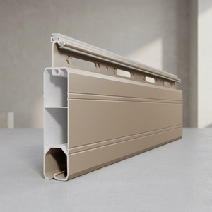 Volet roulant ventilé double face absorbant les chocs, 60 mm, en alliage d'aluminium 6063-T5, porte à lamelles insonorisée - Product Image 1