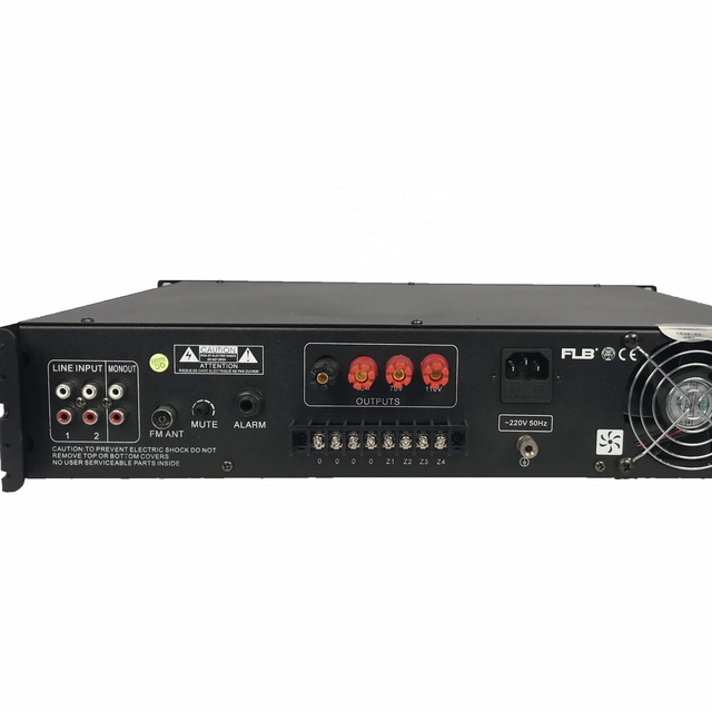 IP Audio Public Address System Mixing Power 5 Zones 100V Power Amplifier