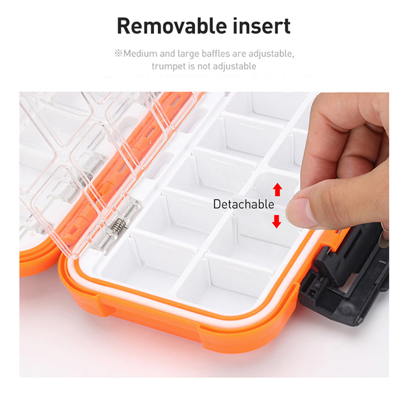 Поставщик рыболовных снастей Weihai, двухсторонний ящик для приманок, деревянные ящики для креветок 16*8,5*4,5 см, коробка для рыболовных снастей/