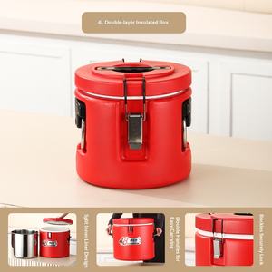 ถังน้ำแข็งสแตนเลส ถังข้าวแบบถอดได้ ถังข้าวสารเชิงพาณิชย์ สีทอง 7 ลิตร ทรงกระบอก สำหรับร้านค้า ถังข้าวต้มอาหารเช้า - Product Image 6