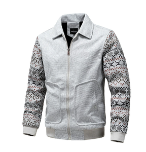 Chaqueta de Hombre de Estilo Casual con Costuras Étnicas, Chaqueta de Manga Larga, Chaqueta Ajustada de Moda para Hombre - Product Image 3