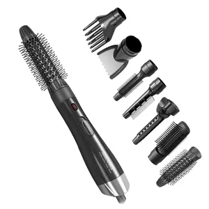 Meistverkaufte Haarschlichtbürste Trockner 3-In-1 Trockner elektrische Haarbürste Locken-Schwarzhaarbürste