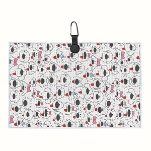 Serviette magnétique en microfibre gaufrée à séchage rapide avec logo personnalisé et clip, absorbante, pour nettoyer les balles et clubs de golf - Product Image 5