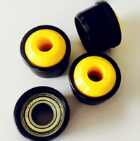Cache-roue d'extrémité de roulement à billes en acier/PVC/nylon de haute qualité WA pour convoyeurs, nouvelle roue pleine, couleur personnalisée