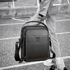Sac à bandoulière/sac à main en cuir véritable pour homme, mode, antivol, léger, durable, grande capacité - Product Image 3