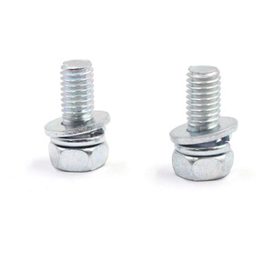 GB /T 818 GB9074สกรู <span class=keywords><strong>ST304</strong></span> M6x30L WSP สีดำออกไซด์จบ HEX HEAD Phillips ไดรฟ์ M6 M8 M10 SEMS สกรูพร้อมสปริงเครื่องซักผ้าแบน - Product Image 2