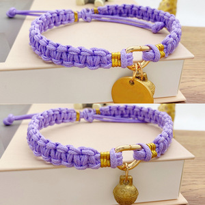 Collar personalizado tejido a mano para perros pequeños y cachorros, Collar ajustable para gatos, Collar antipérdida para gatos - Product Image 6