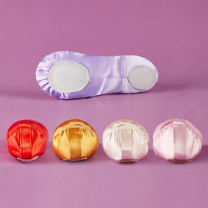 Chaussons de ballet les plus vendus, chaussons de ballet en daim, chaussures de ballet plates, chaussures de <span class=keywords><strong>danse</strong></span> pour filles à rubans - Product Image 3