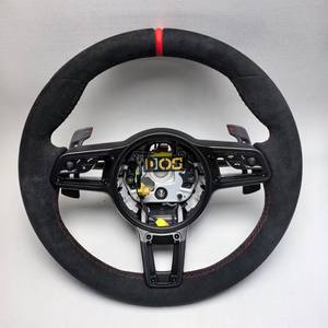 Volante Deportivo Personalizado de Cuero y Alcántara para <span class=keywords><strong>Porsche</strong></span> Panamera 970 971 <span class=keywords><strong>Boxster</strong></span> Cayman <span class=keywords><strong>986</strong></span> 987 981 356 - Product Image 2