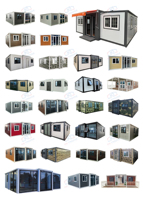Prix de gros 40 pieds de luxe Tiny 2 3 4 5 6 chambres à coucher Maisons conteneurs préfabriquées extensibles pliables en acier galvanisé