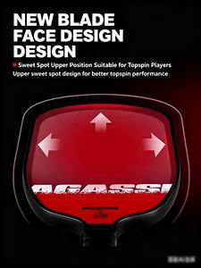 ไม้พายพิคเคิลบอล Agassi Pro Custom หนา 16 มม. ทำจากคาร์บอนไฟเบอร์ T700 แกน GEN4 จุดซิวท์สปอตแบบขึ้นรูปด้วยความร้อน อุปกรณ์พิคเคิลบอล - Product Image 6