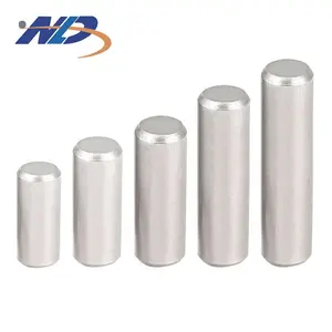 OEM-pasador de acero inoxidable m6 de 2 pulgadas, espiga recta de 18mm, plata de ley revertida, pin de cabeza plana de acero - Product Image 4