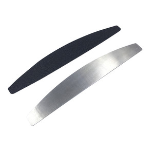Customized Disposable Black File Half-moon Shape Nail File Replaceable Sandpaper Stickers Hot Sales