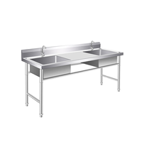 Évier de cuisine en acier inoxydable 304 avec drain invisible, design dissimulé, aspect moderne