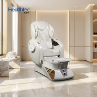 Nouveau fauteuil de pédicure moderne en acier inoxydable de luxe avec massage par vibration et drainage automatique pour salon de manucure